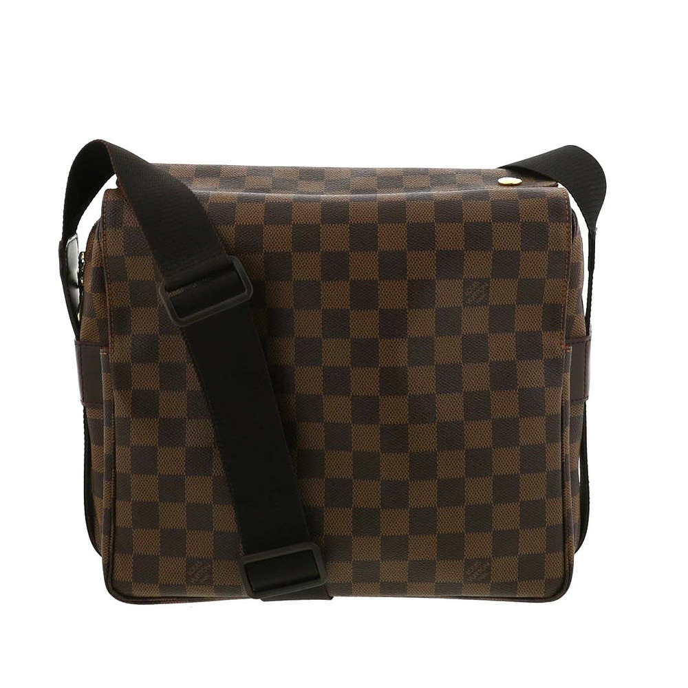 LOUIS VUITTON Naviglio Bag Shoulder Messenger Damier Ebene Brown